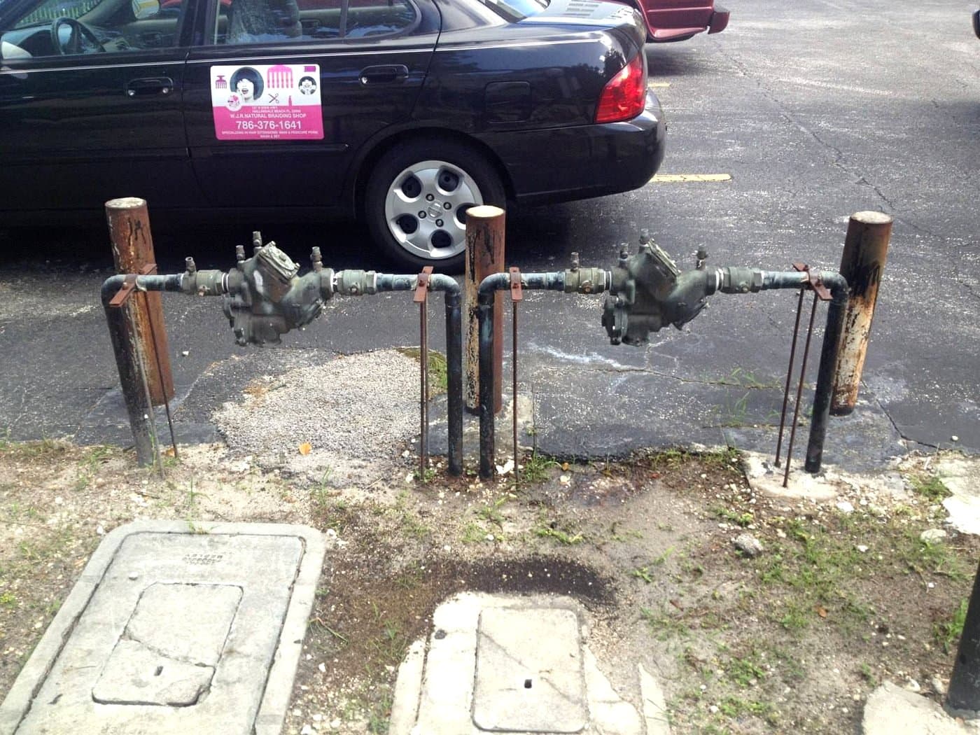 Before: Commercial Backflow Preventer Replacement