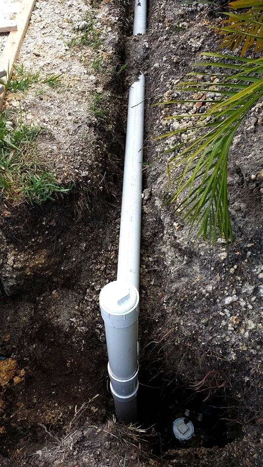 After: Sewer Line Repair & Cleanout Install
