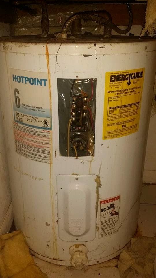 Before: Water Heater Replacement